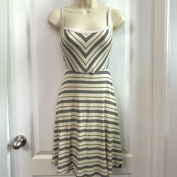 Volcom Striped Pattern Knit Skater Dress - Picture 1 of 5